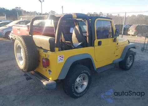 2000 Jeep Wrangler Sport из США, поврежденный, VIN 1J4FA49S5YP772607